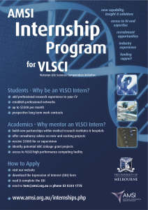 Partnership with VLSCI Generates Five More Internships